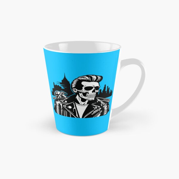 Item preview, Greaser Skeleton (Light Blue)  designed and sold by Crazy Raccoon .