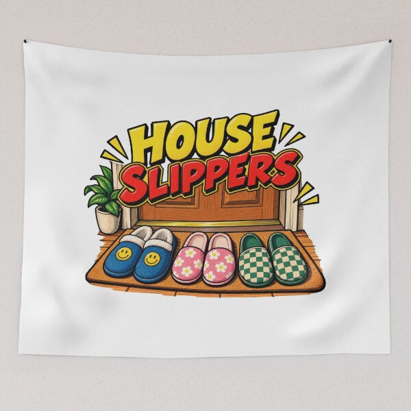 Item preview, House Slippers 90s Balkan Household Humor designed and sold by OfficialBalkan.