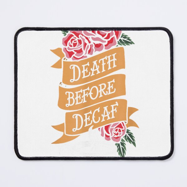Item preview, Death Before Decaf Coffee Lover Barista Caffeine T-Shirt designed and sold by Atros.
