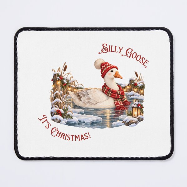 Item preview, Silly Goose It's Christmas Winter Pond designed and sold by mycute-stickers.