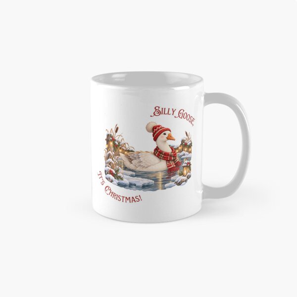 Item preview, Silly Goose It's Christmas Winter Pond designed and sold by mycute-stickers.