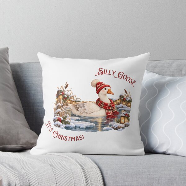 Item preview, Silly Goose It's Christmas Winter Pond designed and sold by mycute-stickers.