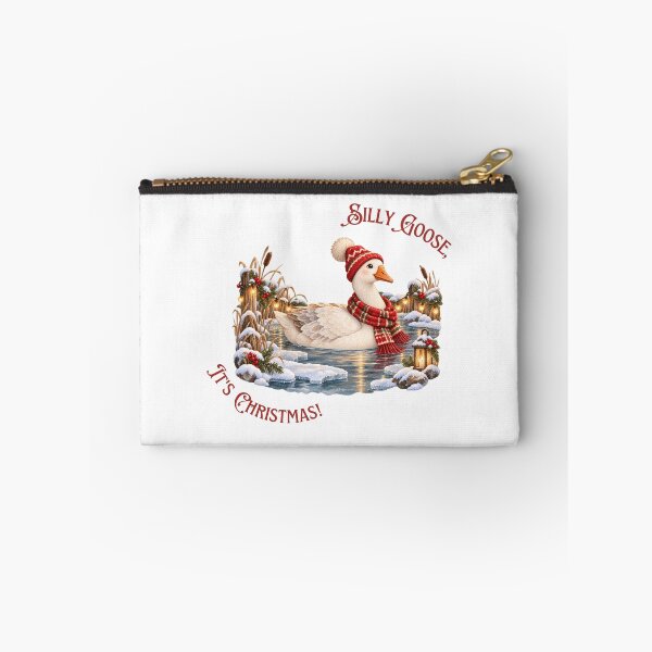 Item preview, Silly Goose It's Christmas Winter Pond designed and sold by mycute-stickers.