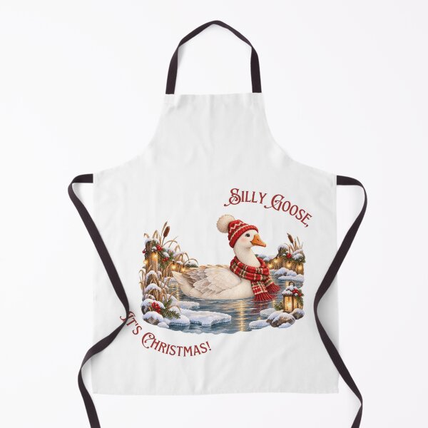 Item preview, Silly Goose It's Christmas Winter Pond designed and sold by mycute-stickers.