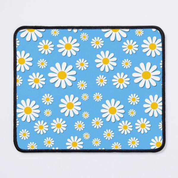 Item preview, Vibrant Blue White Daisy Floral designed and sold by ShivCraftStudio.