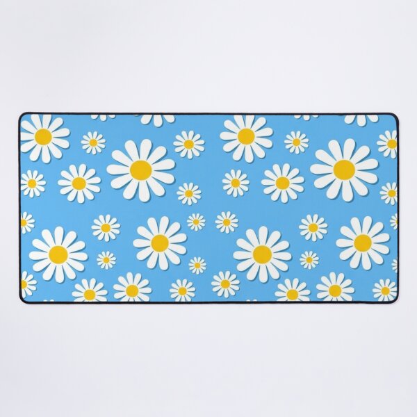 Item preview, Vibrant Blue White Daisy Floral designed and sold by ShivCraftStudio.