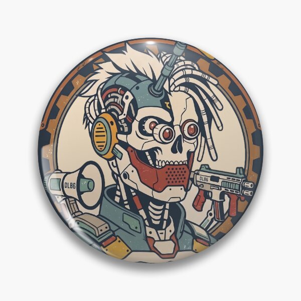 Item preview, Cyberpunk Syndicate - Propeller Skull (Unit 07) Cyberpunk Art by DLBG  designed and sold by DLBG-STORE.