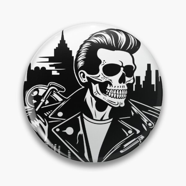 Item preview, Greaser Skeleton  designed and sold by Crazy Raccoon .