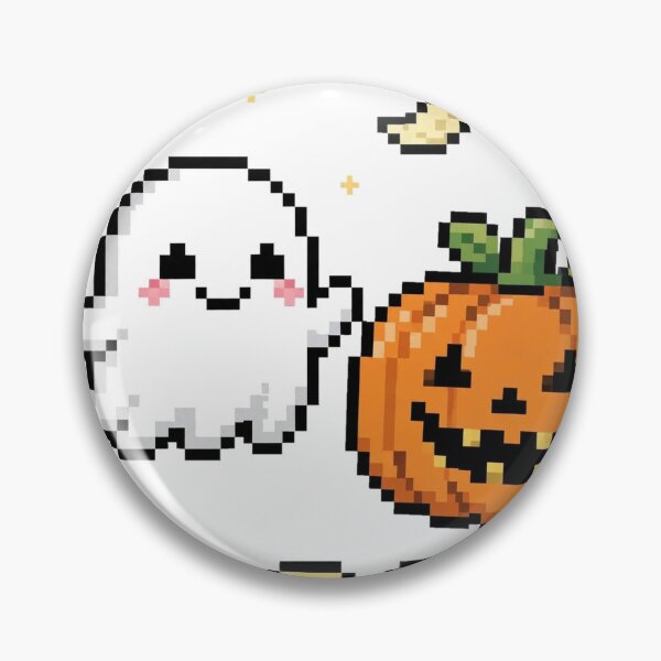 Item preview, BOO! 8-Bit Pixel Ghost and Pumpkin — Retro Arcade Halloween Shirt designed and sold by PulsivoxRecords.