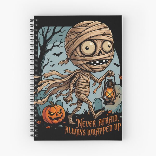 Item preview, Never Afraid, Always Wrapped Up | Cute Halloween Mummy Art designed and sold by TUMBAJULCA.