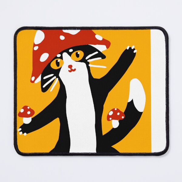 Item preview, Whimsical Mushroom Cat Design designed and sold by boraskylinnayKa.