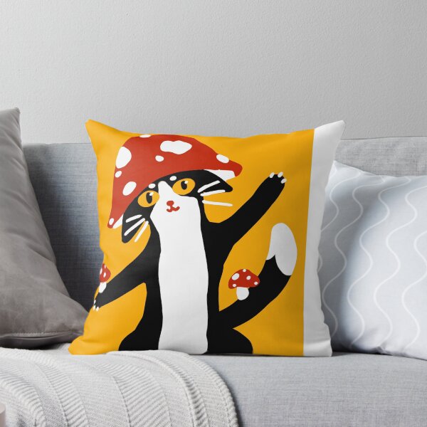 Item preview, Whimsical Mushroom Cat Design designed and sold by boraskylinnayKa.