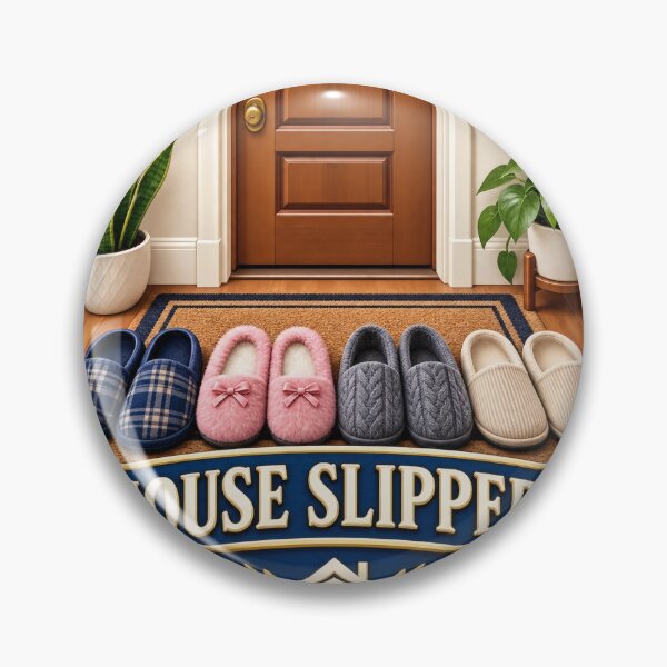 Item preview, House Slippers Geometric Balkan Household Humor designed and sold by OfficialBalkan.