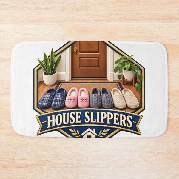 Item preview, House Slippers Geometric Balkan Household Humor designed and sold by OfficialBalkan.