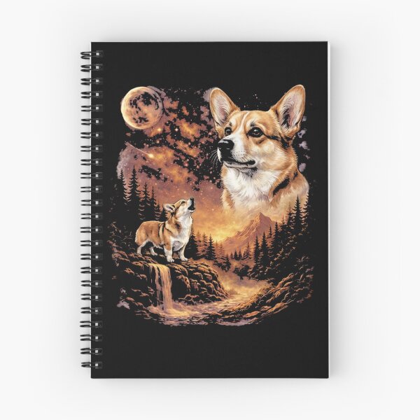 Item preview, Corgi Howling to The Moon Vintage 90s Funny Dog designed and sold by RileyAngelaShop.