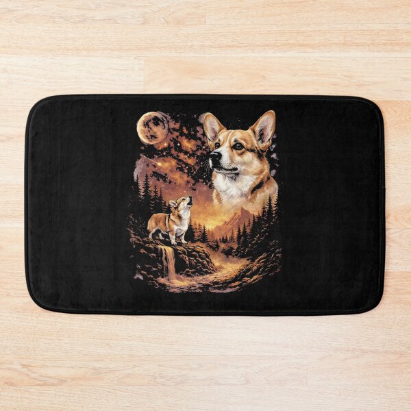 Item preview, Corgi Howling to The Moon Vintage 90s Funny Dog designed and sold by RileyAngelaShop.