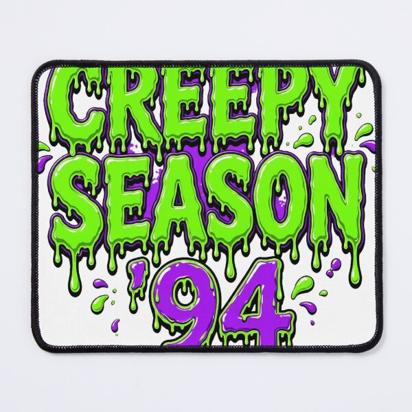 Item preview, Creepy Season '94 — Dripping Slime Horror Text Halloween Shirt designed and sold by To Err Is Human.
