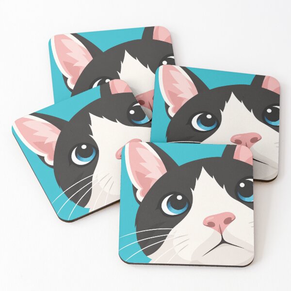 Item preview, TOO CLOSE! Tuxedo Cat designed and sold by lbl-shop.