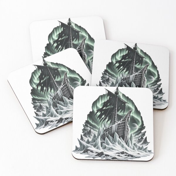 Artikelvorschau, Frostbound Vessel Atmospheric Metal Print entworfen und verkauft von S06PMarketing.