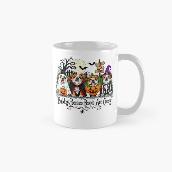 Item preview, Bulldogs Because People are Creepy Halloween Dogs Costume designed and sold by RileyAngelaShop.