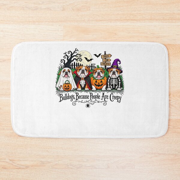 Item preview, Bulldogs Because People are Creepy Halloween Dogs Costume designed and sold by RileyAngelaShop.