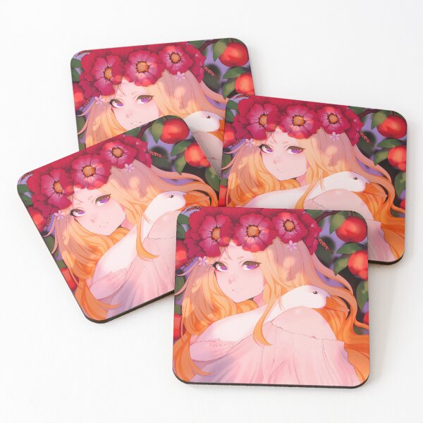 Item preview, Fantasy Woman With Goose Flowers designed and sold by boraskylinnayKa.