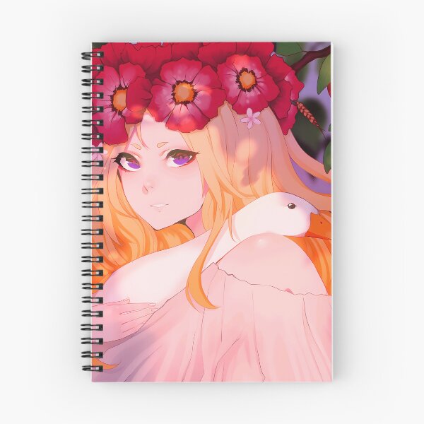 Item preview, Fantasy Woman With Goose Flowers designed and sold by boraskylinnayKa.