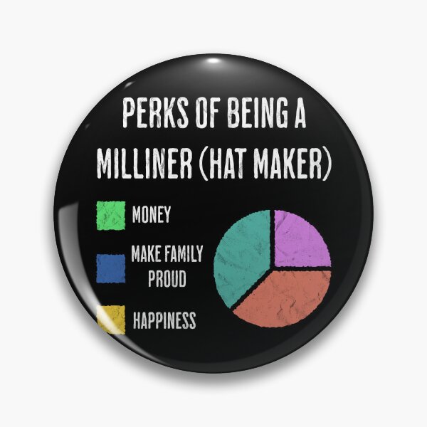 Item preview, Milliner Hat Maker Job Perks Funny Chart designed and sold by d247.