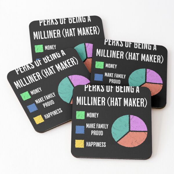 Item preview, Milliner Hat Maker Job Perks Funny Chart designed and sold by d247.