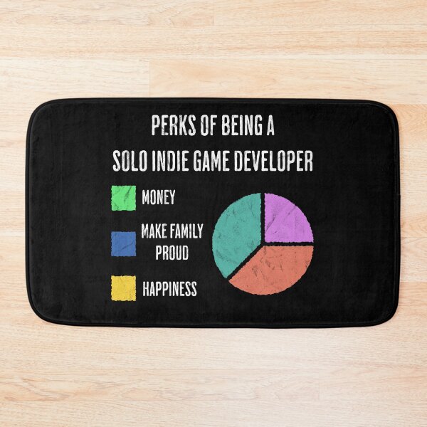 Item preview, Solo Indie Game Developer Perks Funny Pie Chart designed and sold by d247.