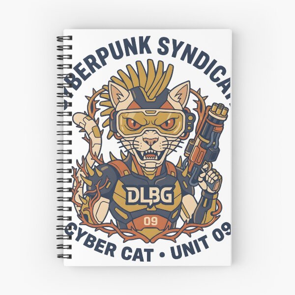 Item preview, Cyberpunk Syndicate - Cyber Cat (Unit 09) Cyberpunk Art by DLBG  designed and sold by DLBG-STORE.