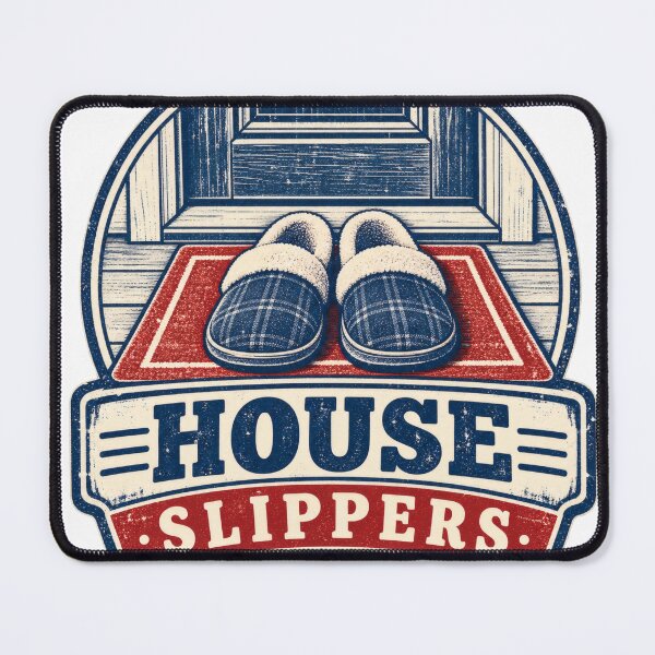Item preview, House Slippers Distressed Balkan Household Humor designed and sold by OfficialBalkan.