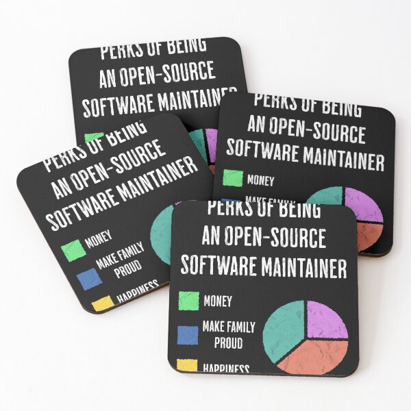 Item preview, Funny Open Source Maintainer Perks Pie Chart designed and sold by d247.