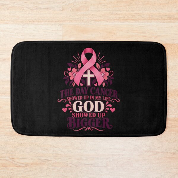 Item preview, God Showed Up Bigger Breast Cancer Faith designed and sold by NoeValdric.