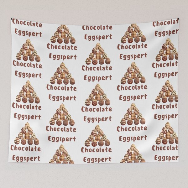 Item preview, Chocolate Eggspert Chocolate Egg Lover Chocoholic Easter Chocolate Pun designed and sold by clairefromkeb.