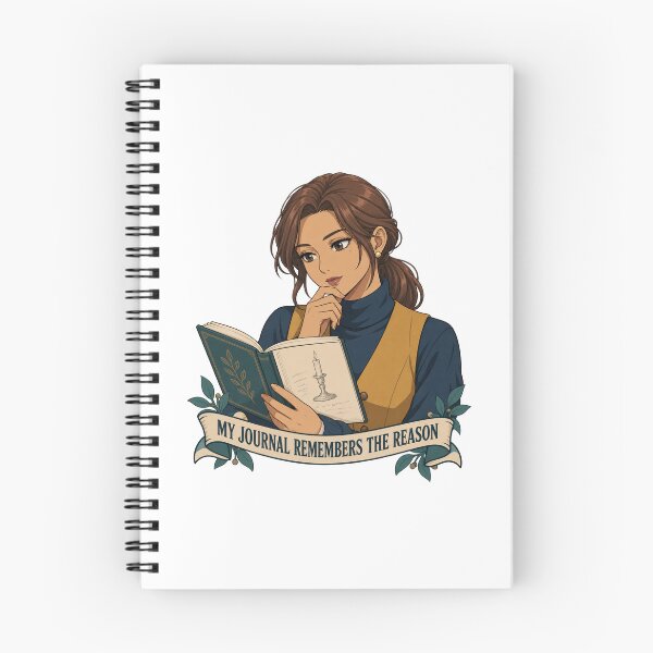 Item preview, My Journal Remembers the Reason Anime Artwork designed and sold by Bikivuno.
