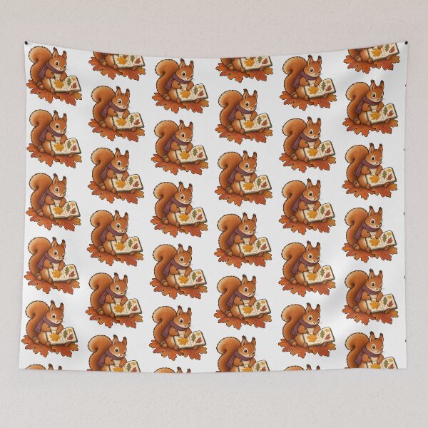 Item preview, Autumn Squirrel with a Leaf Journal designed and sold by Wonderwoven Studio.