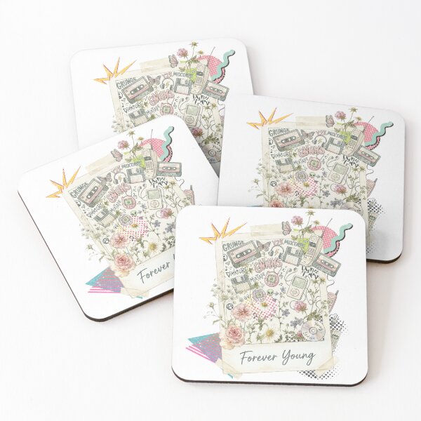 Item preview, Y2K Nostalgia Polaroid Collage - Forever Young designed and sold by Nacho Average Designs.