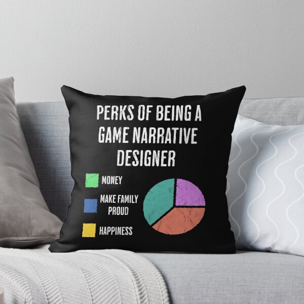 Item preview, Game Narrative Writer Perks Pie Chart Humor designed and sold by d247.