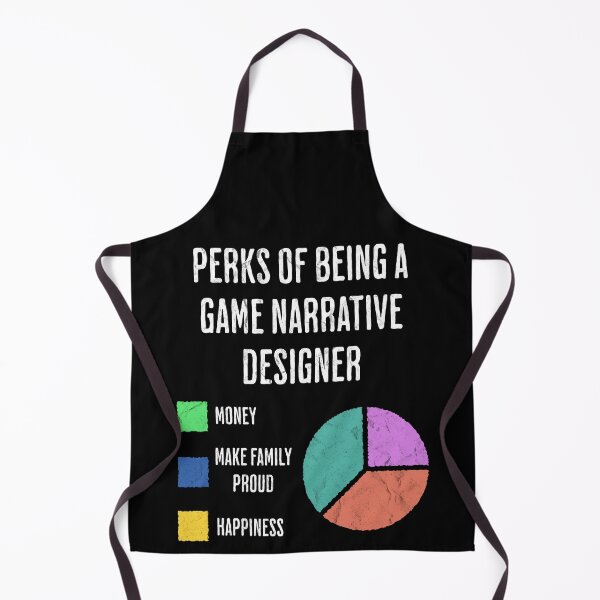 Item preview, Game Narrative Writer Perks Pie Chart Humor designed and sold by d247.
