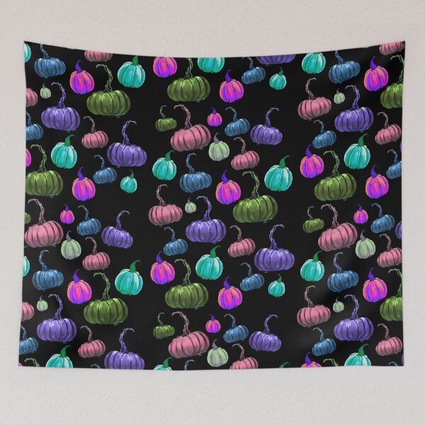 Item preview, Color Pop Pumpkins – Bright Autumn Halloween Pattern designed and sold by ArtistsAtticWI.