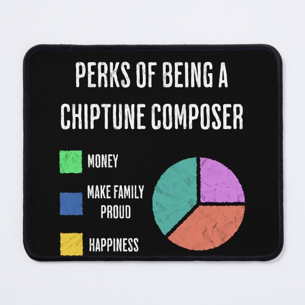 Item preview, Perks of Being a Chiptune Composer Funny designed and sold by d247.