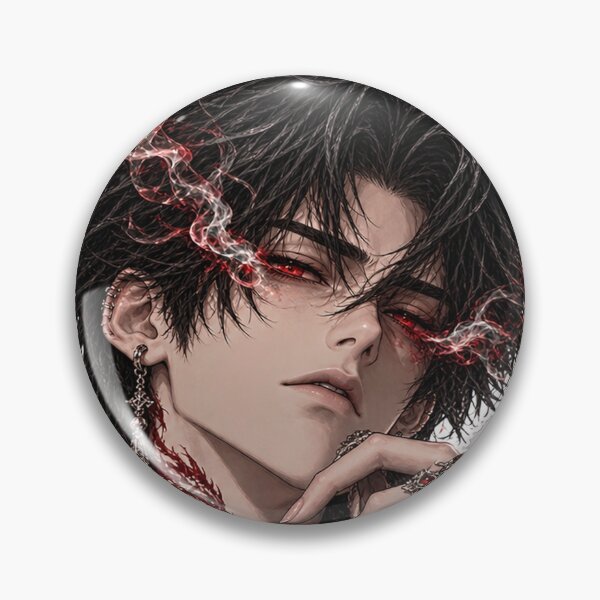Item preview, Dark Anime Boy Inner Peace Quote Red Dragon Aesthetic designed and sold by NovaToons.