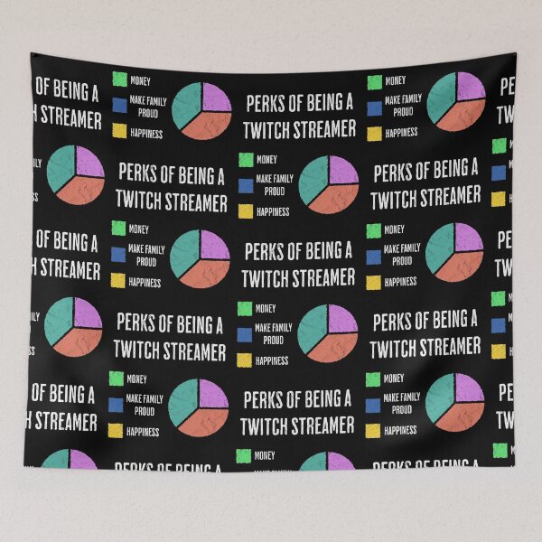 Item preview, Perks Of Being A Twitch Streamer Funny designed and sold by d247.