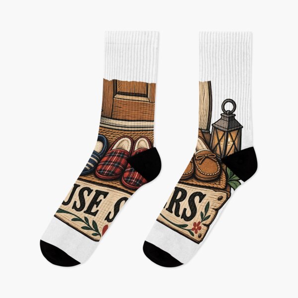 Item preview, House Slippers Woodcut Balkan Household Humor designed and sold by OfficialBalkan.
