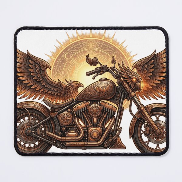 Item preview, Mechanical Phoenix Motorcycle – Steampunk Fire Wings designed and sold by meghnad.