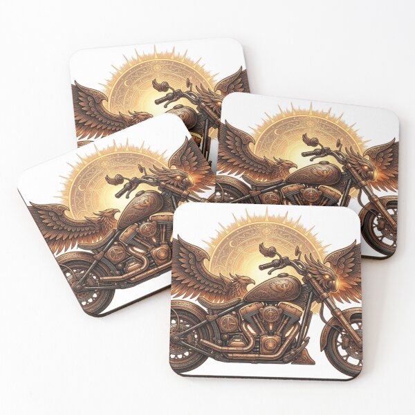 Item preview, Mechanical Phoenix Motorcycle – Steampunk Fire Wings designed and sold by meghnad.