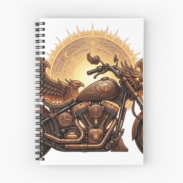 Item preview, Mechanical Phoenix Motorcycle – Steampunk Fire Wings designed and sold by meghnad.