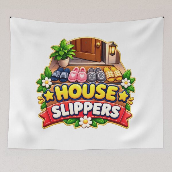 Item preview, House Slippers Festival Balkan Household Humor designed and sold by OfficialBalkan.