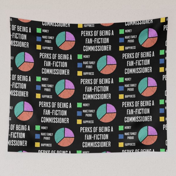 Item preview, Fan-Fiction Commissioner Perks Funny Chart designed and sold by d247.